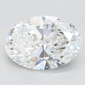 Oval Cut Lab Made Diamond Ring